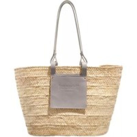 Espadrij l’originale Shoppers - Palm Basket Luxe Pochet in beige