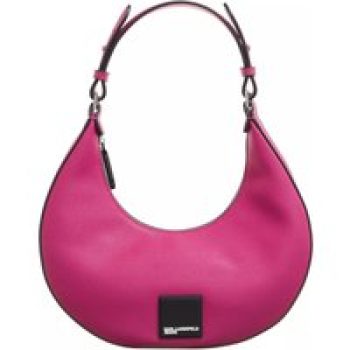 Karl Lagerfeld Jeans Hobo bags - Tech Leather Small Half Moon in roze