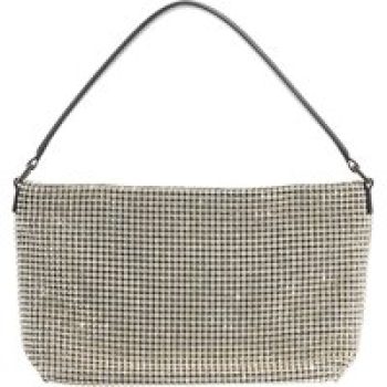 self-portrait Hobo bags - Diamante Medium Hobo Bag in champagne kleuren