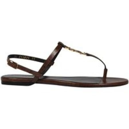 Saint Laurent Sandalen - Lizard-Print Leather Cassandra Sandal in zwart
