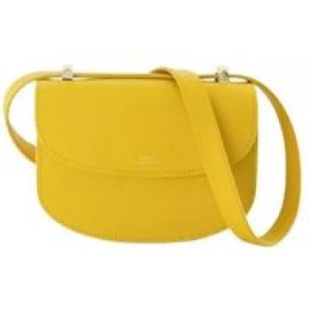 A.P.C. Shoppers - Geneve Mini Crossbody Bag - Leather - Yellow in geel