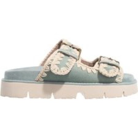 Mou Sandalen - Bio Sandal Two Buckles in blauw