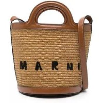 Marni Bucket bags - Light Brown Small Tropicalia Bucket Bag in bruin