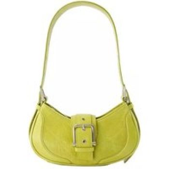 Osoi Shoppers - Brocle Hobo Bag - Leather - Green in groen