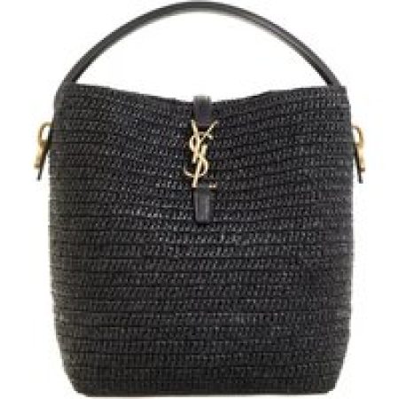 Saint Laurent Bucket bags - Le 37 Raffia Bucket Bag in zwart