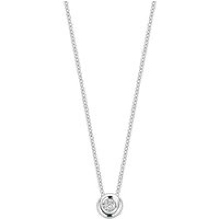 Blush Kettingen - Diamonds 585 Weißgold Kette in white