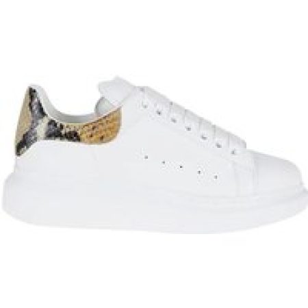 Alexander McQueen Low-Top Sneakers - Oversize Leather Sneakers in wit