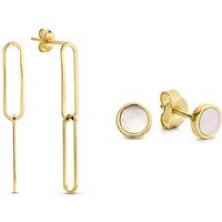 Isabel Bernard Oorbellen - Cadeau d´Isabel 585 Gold Geschenkset in gold