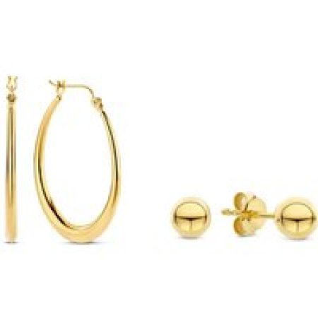 Parte Di Me Oorbellen - Sorprendimi Geschenkset in gold