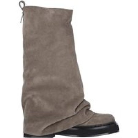 The Attico Boots - "Robin" Combat Boots – Taupe in bruin