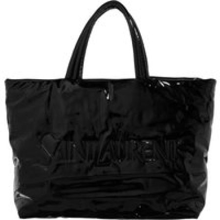 Saint Laurent Totes - Maxi Tote In Patent Canvas in zwart