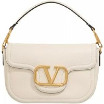 Valentino Garavani Shoppers - Shoulder Bag Alltime Brass Logo in crème