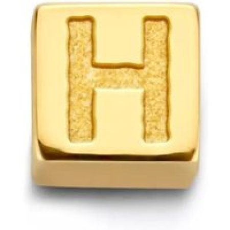 Isabel Bernard Charms - H Gold Le Carré Felie 14 Karat Cube Charm in gold