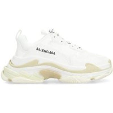Balenciaga Low-Top Sneakers - Triple S Low-Top Sneakers With Chunky Maxi Sole in wit