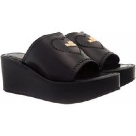 Love Moschino Slippers - Love Moschino Wedge in zwart