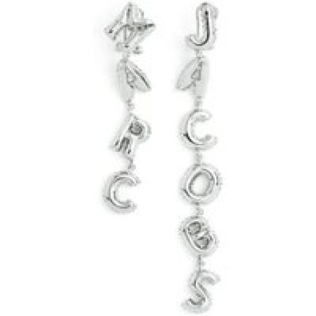 Marc Jacobs Ringen - Logo Balloon Hoop Earrings in silver