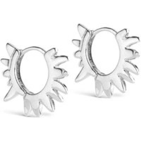 ENAMEL Copenhagen Oorbellen - Sunshine Leaves Recycled Ohrringe in silver