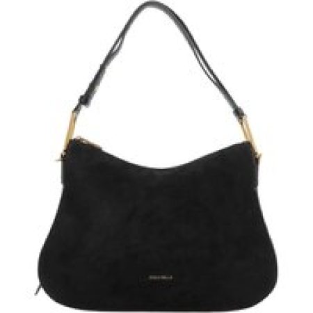 Coccinelle Hobo bags - Coccinelle Magie Suede Bim in zwart