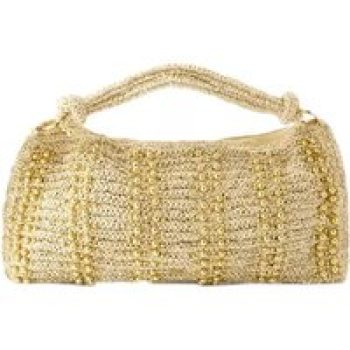 Cult Gaia Shoppers - Hera Shoulder Bag - Raffia - Gold in goud