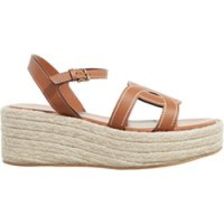 Tod's Sandalen - Sandals Zeppa Corda 17 L in bruin