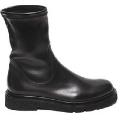 Guglielmo Rotta Boots - Ankle Boot In Stretch Black Nappa Leather in zwart