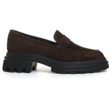 Hogan Hoge hakken - Refined Leather Shoes With Chunky Sole in bruin