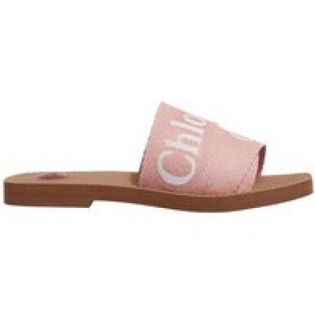 Chloé Slippers & Mules - Woody Flat Mule in poeder roze