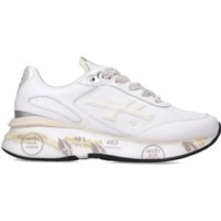 Premiata Low-Top Sneakers - Moerund Sneakers In White Leather And Technical Fa in wit
