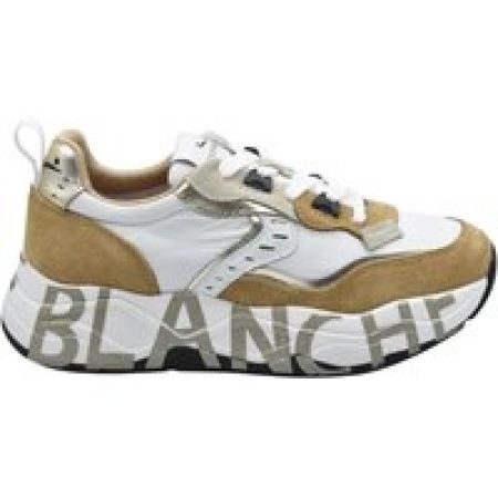 Voile Blanche Low-Top Sneakers - Caramel And White Laced Sneakers in bruin