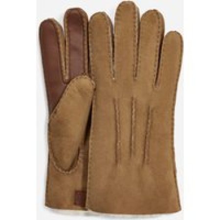 UGG® Contrast Sheepskin Tech-handschoen voor heren  in Brown