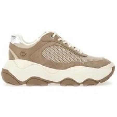 Michael Kors Low-Top Sneakers - "Atlas" Leather Sneaker in beige