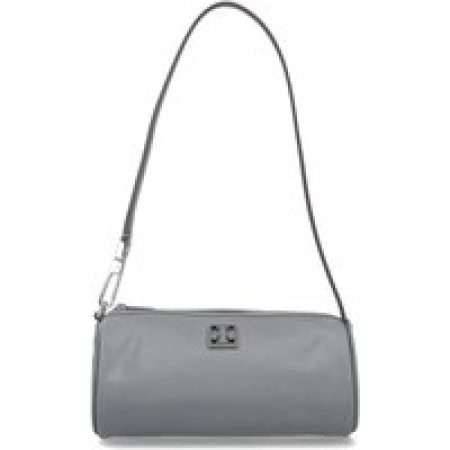 Tory Burch Hobo bags - Cylindrical Grey Nylon Shoulder Bag in grijs
