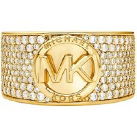 Michael Kors Ringen - 14K Gold-Plated Pavé Cigar Band Ring in gold