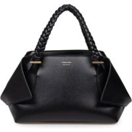 Salvatore Ferragamo Crossbody bags - Braided Handles Calfskin Handbag in zwart