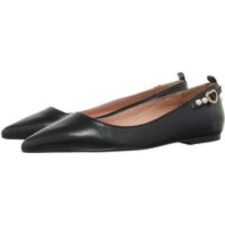 Love Moschino Loafers & ballerina schoenen - Pearls Ballerina in zwart