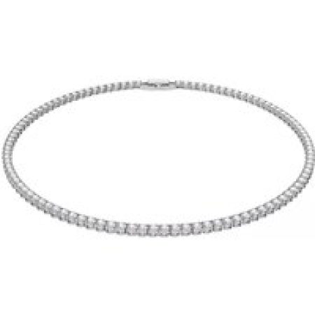 Swarovski Kettingen - Tennis Deluxe Round cut Rhodium plated in silver