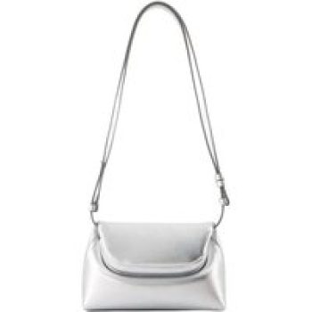 Osoi Shoppers - Folder Mini Crossbody - Leather - Silver in zilver