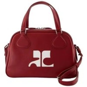 Courrèges Shoppers - Reedition Bowling Bag - Leather - Red in rood