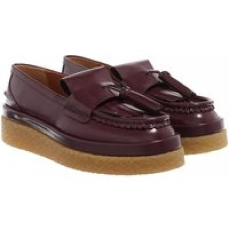 Chloé Loafers & ballerina schoenen - Jamie Moccasin Leather in rood