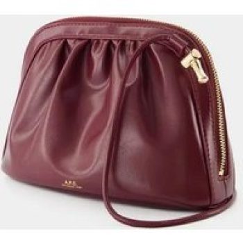 A.P.C. Shoppers - Bourse Ninon Crossbody - Synthetic - Burgundy in rood