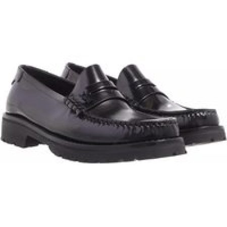 Saint Laurent Loafers & ballerina schoenen - Loafer Monogram Penny Slipper in zwart