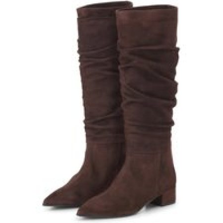 Jubile' Low-Top Sneakers - Hohe Stiefel aus Veloursleder in bruin