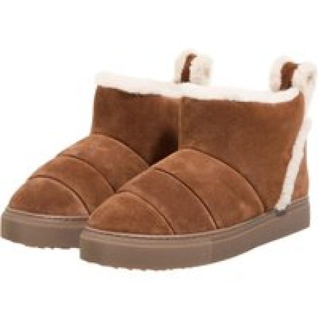 INUIKII Boots & laarzen - Shearling Slipin in cognac