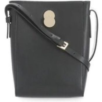 Fabiana Filippi Shoppers - Black Leather Shoulder Bag in zwart