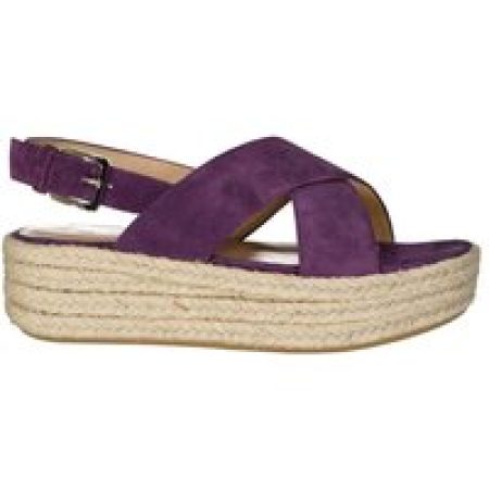 sergio rossi Sandalen - Leather Espadrilles in paars