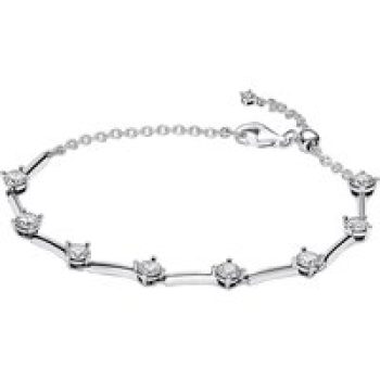 Pandora Armbanden - Sterling silver bracelet withcubic zirconia in silver