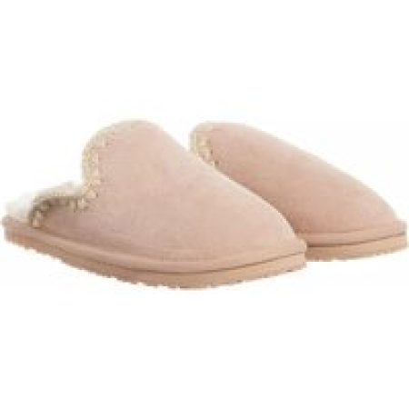 Mou Slippers - Suede Slipper Eskimo Stitch in bruin