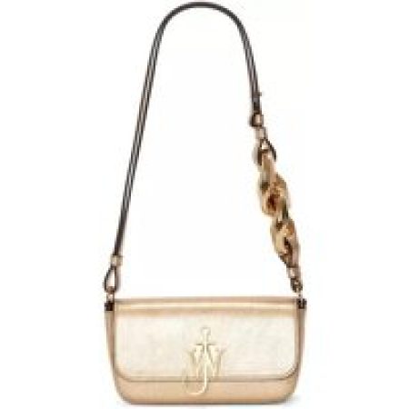 J.W.Anderson Shoppers - Anchor Metallic Shoulder Bag in beige