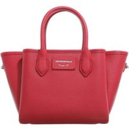 Emporio Armani Shoppers & Totes - Shopping M-L Bufalo Verniciato - Shopping M-L Bufa in rood