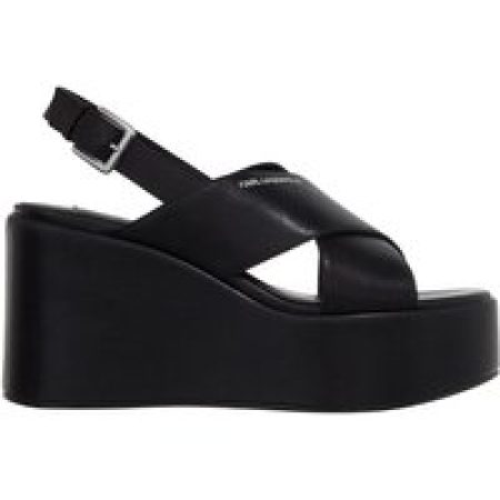 Karl Lagerfeld Sandalen met hak - Wendy Kross Strap Sling in zwart